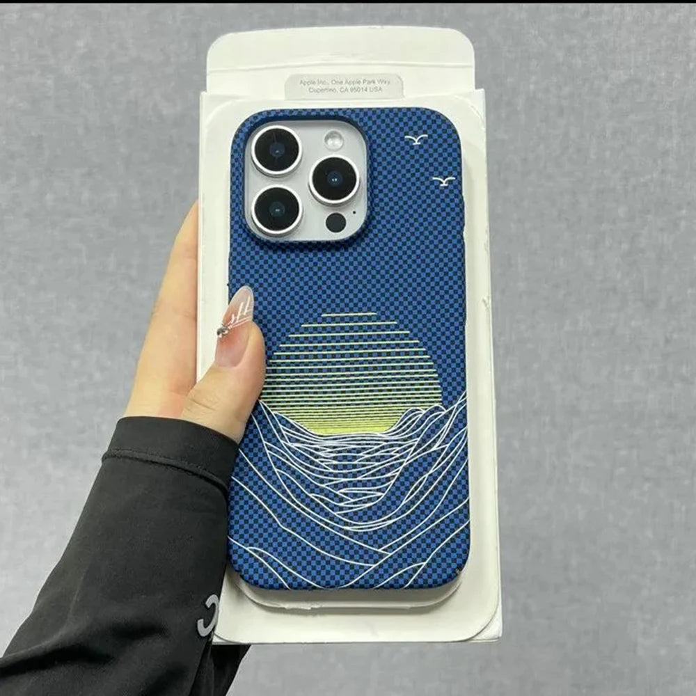 Slim Carbon Fiber Pattern Case
