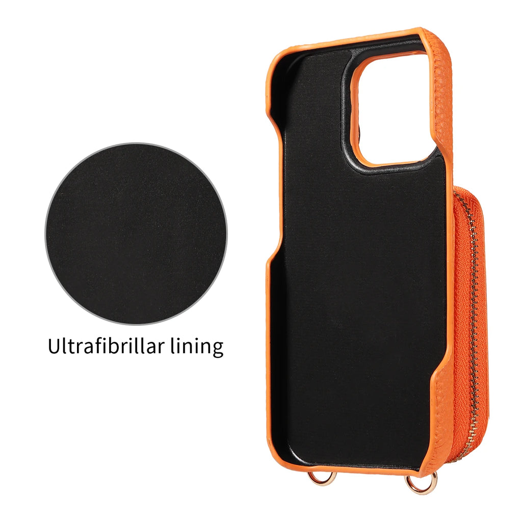 Faux Crossbody Wallet Case