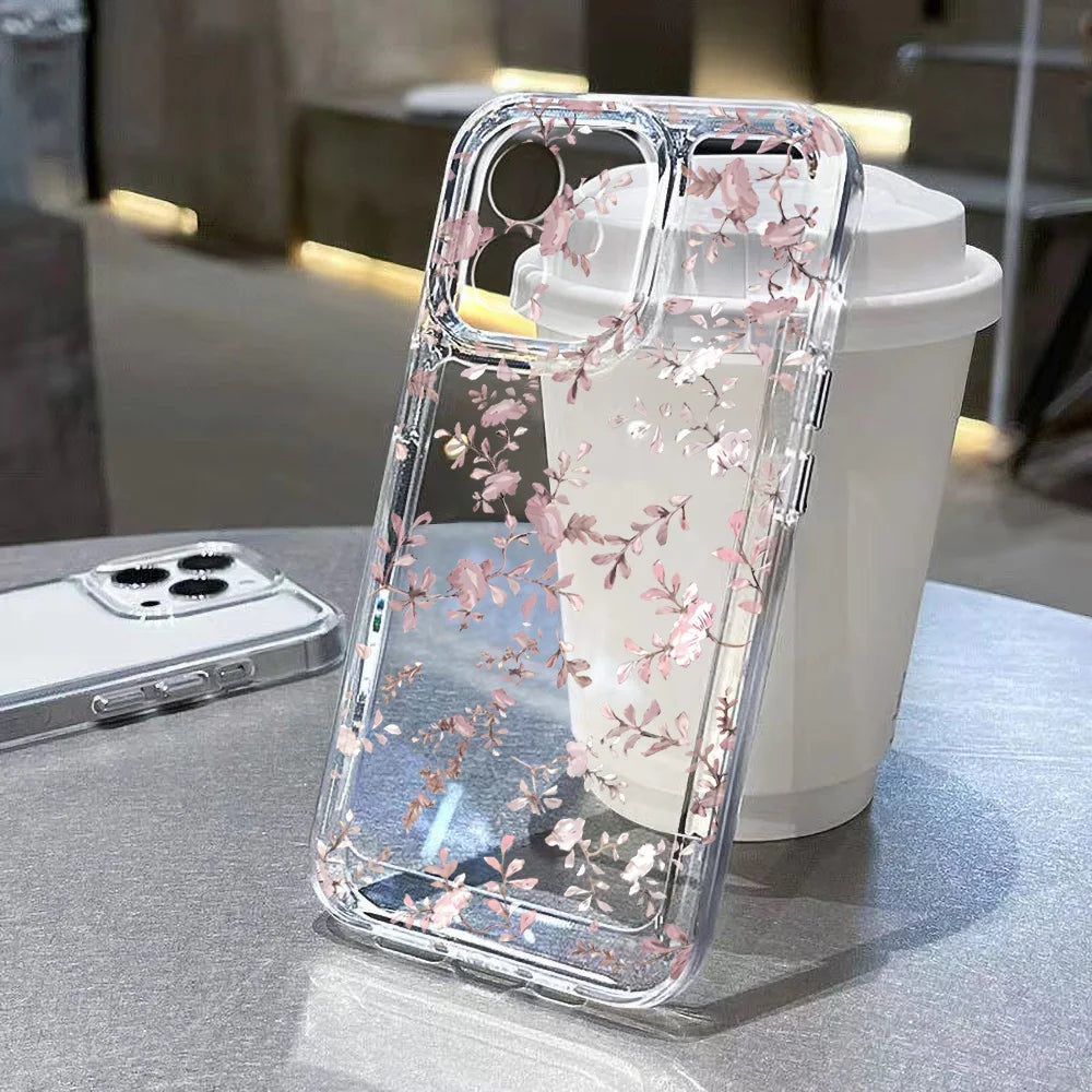 Floral Clear Silicone Case
