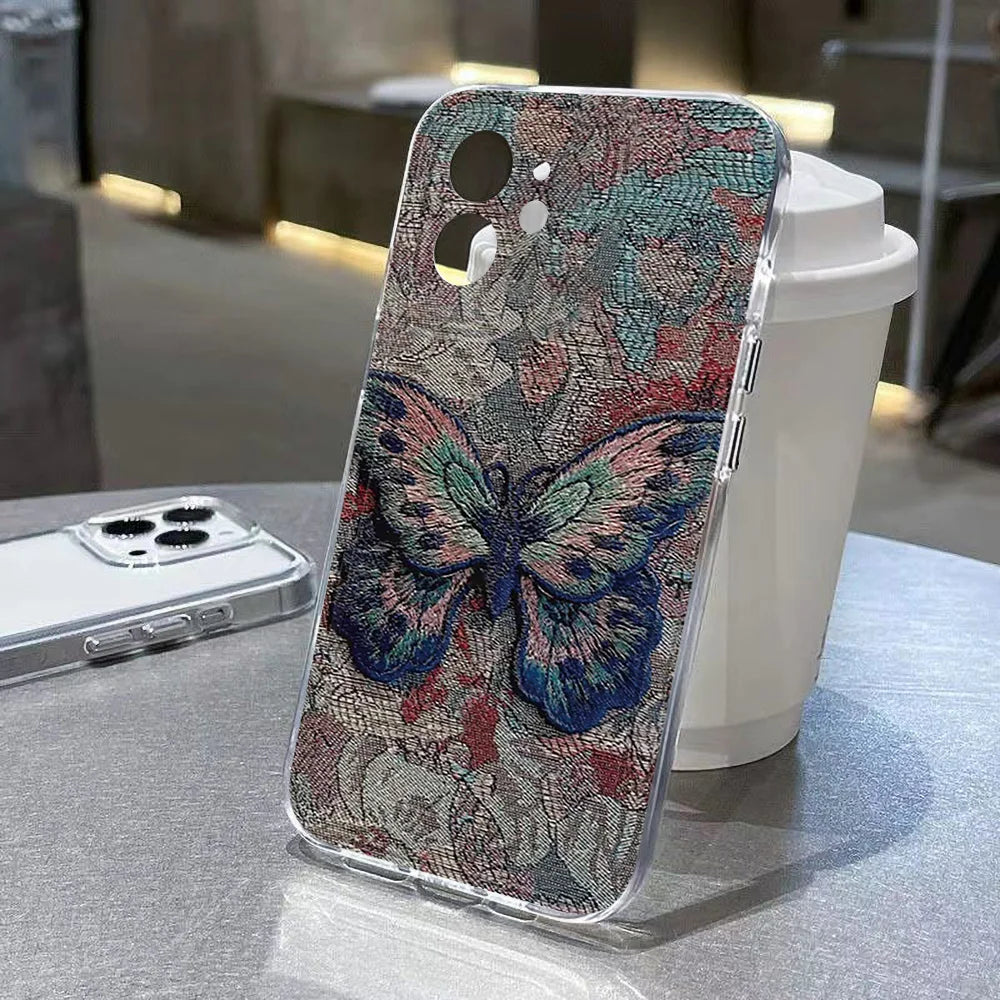 Crystal Butterfly Clear Case