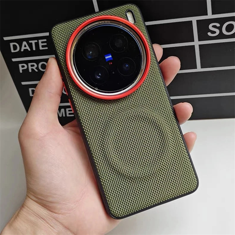 Nylon Woven Leather Case